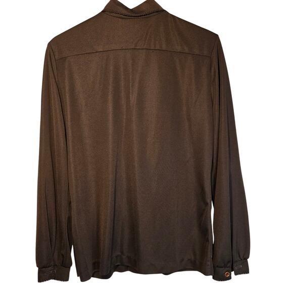 Lee Mar Quiche Black Detailed Blouse, Size L – Classic & Comfortable [0247] - Picture 2 of 7